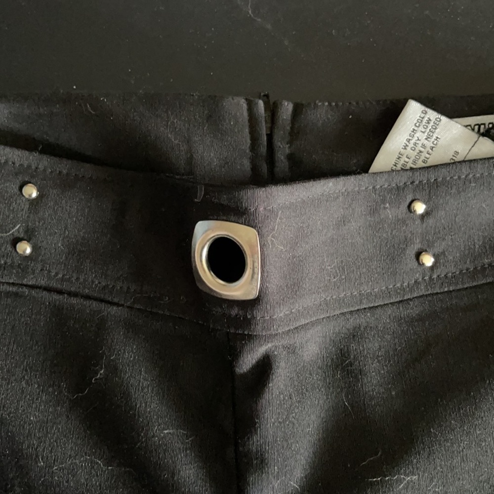 Venus sleek black dress/work pants, wide leg.